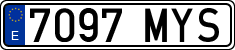 License plates of Spain, Ordinary (2000)