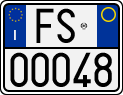 License plate of Italy, Motorcycles (1994 year series)