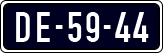 License plate of the Netherlands, Imported oldtimers (cars)