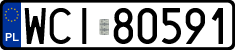 License plates of Poland, Regular car plates