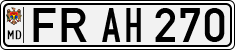 License plate of Moldova, Cars (1992)