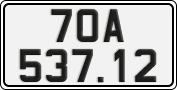License plate of Vietnam, Cars