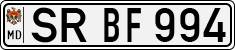 License plate of Moldova, Cars (1992)