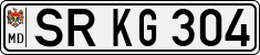 License plate of Moldova, Cars (1992)
