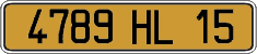 French license plate, FNI