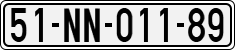 License plate of Vietnam, Diplomatic