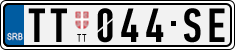 License plate of Serbia, Cars