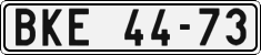 License plate of the Czech Republic, Cars (1960)