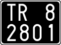 License plate of Italy, Cars (1927 year series)