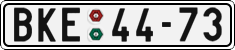 License plate of the Czech Republic, Cars (1960)