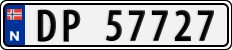License plate of Norway, Cars