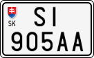 License plate of Slovakia, Motorcycles