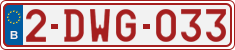 License plate of Belgium, Regular plates (2010)