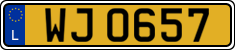 License plate of Luxembourg, 2003 year system
