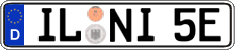 German license plate, Electric vehicles