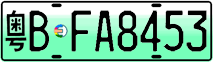 License plate of China, Electric vehicles