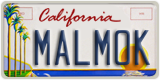 California, Vanity Plates
