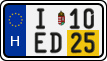license plates of Hungary, Temporary (2022)