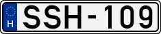 license plates of Hungary, Cars (1990)
