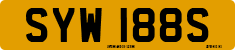 License plate of the United Kingdom, 1963 year system