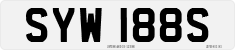 License plate of the United Kingdom, 1963 year system
