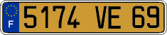 French license plate, FNI