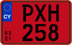 License plate of Cyprus, Rental cars