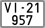 License plates of Spain, 1900 year series