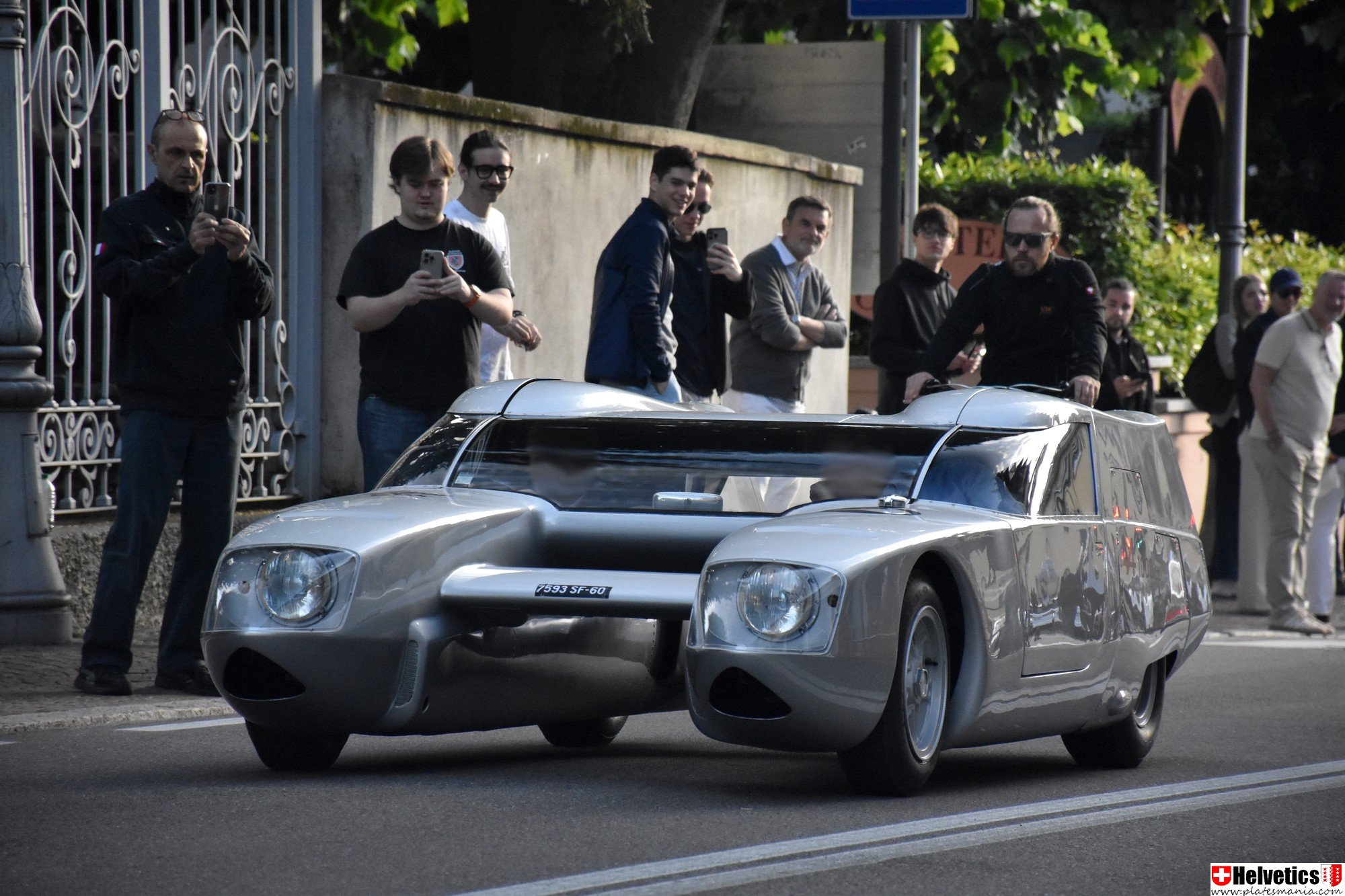 7593 SF 60, License plate without vehicle 