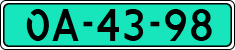 License plate of the Netherlands, Dealer (Trailers)