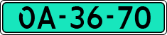 License plate of the Netherlands, Dealer (Trailers)