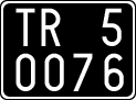 License plate of Italy, Cars (1927 year series)