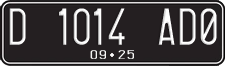 License plate of Indonesia, Regular plates