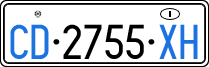 License plate of Italy, Diplomatic