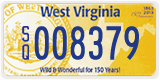 West Virginia, Sesquicentennial (S/Q 123456)