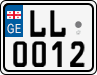 License plate of Georgia, Motorcycles (2014)
