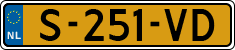 License plate of the Netherlands, Cars