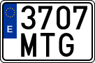 License plates of Spain, Ordinary (2000)
