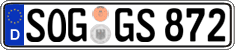 German license plate, Regular plates