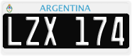 License plate of Argentina, Cars (1995, ABC 123)