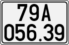 License plate of Vietnam, Cars