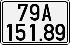 License plate of Vietnam, Cars