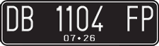 License plate of Indonesia, Regular plates