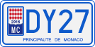 License plate of Monaco, Motorcycles