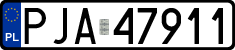 License plates of Poland, Regular car plates