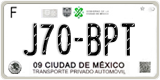 Mexico City (DF), Cars (A00-AAA)