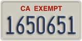 California, Exempt (1234567)