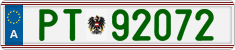 License plate of Austria, Official services and consulates