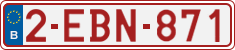 License plate of Belgium, Regular plates (2010)