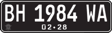 License plate of Indonesia, Regular plates